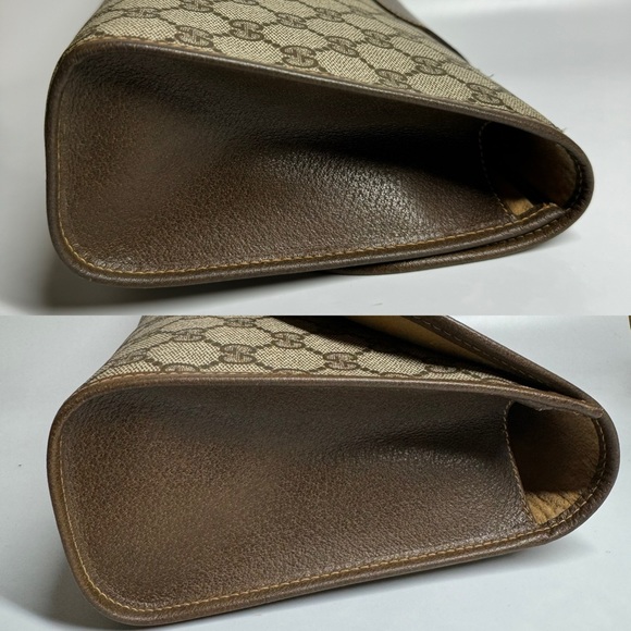 🔴SOLD🔴Gucci Large Ophidia Sherry Line Supreme GG Monogram Clutch - Picture 6 of 15